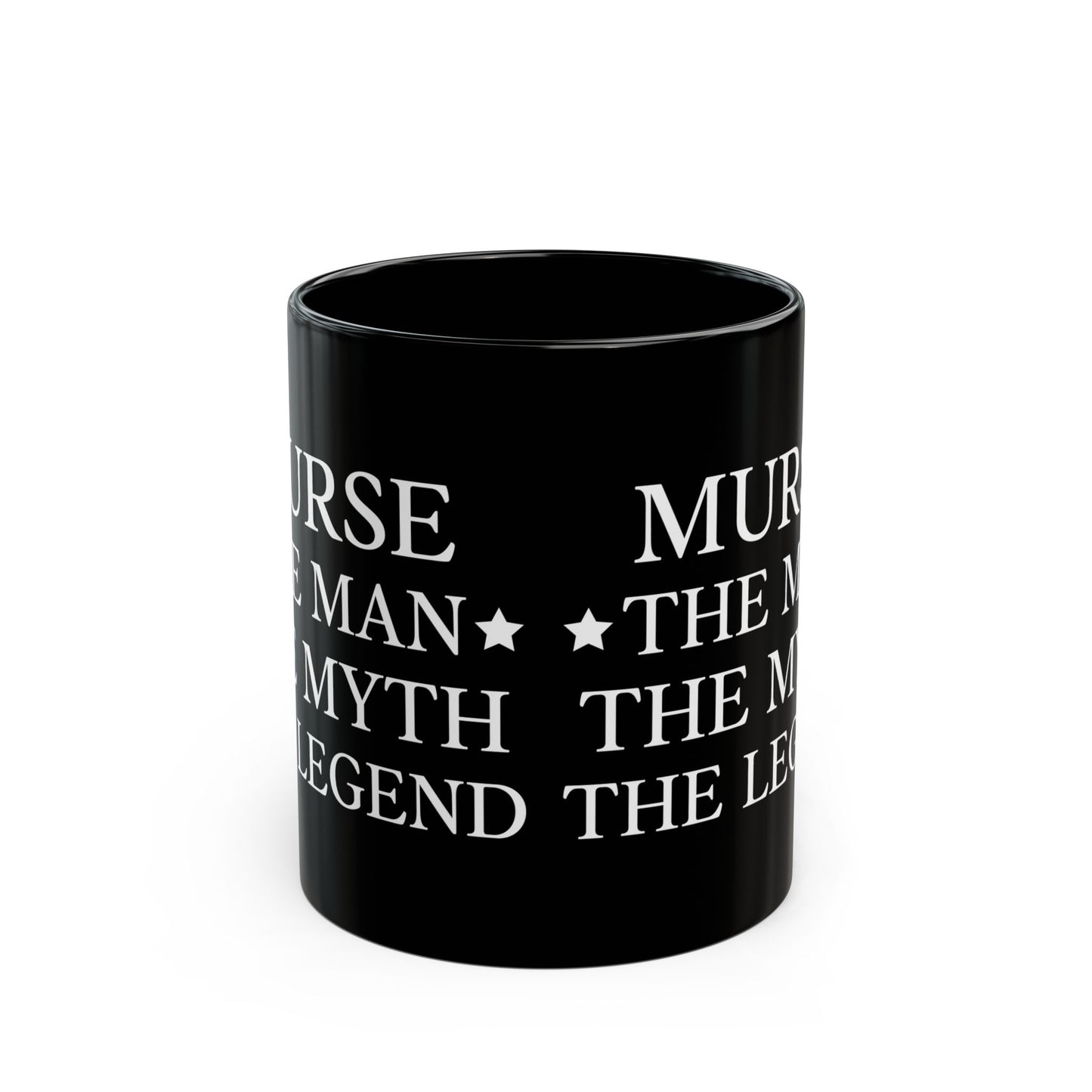 MURSE THE MAN 11oz & 15oz  Black mug