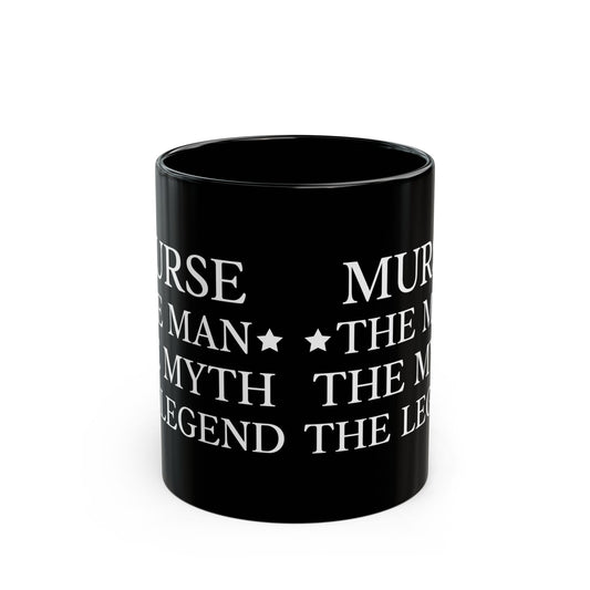 MURSE THE MAN 11oz & 15oz  Black mug