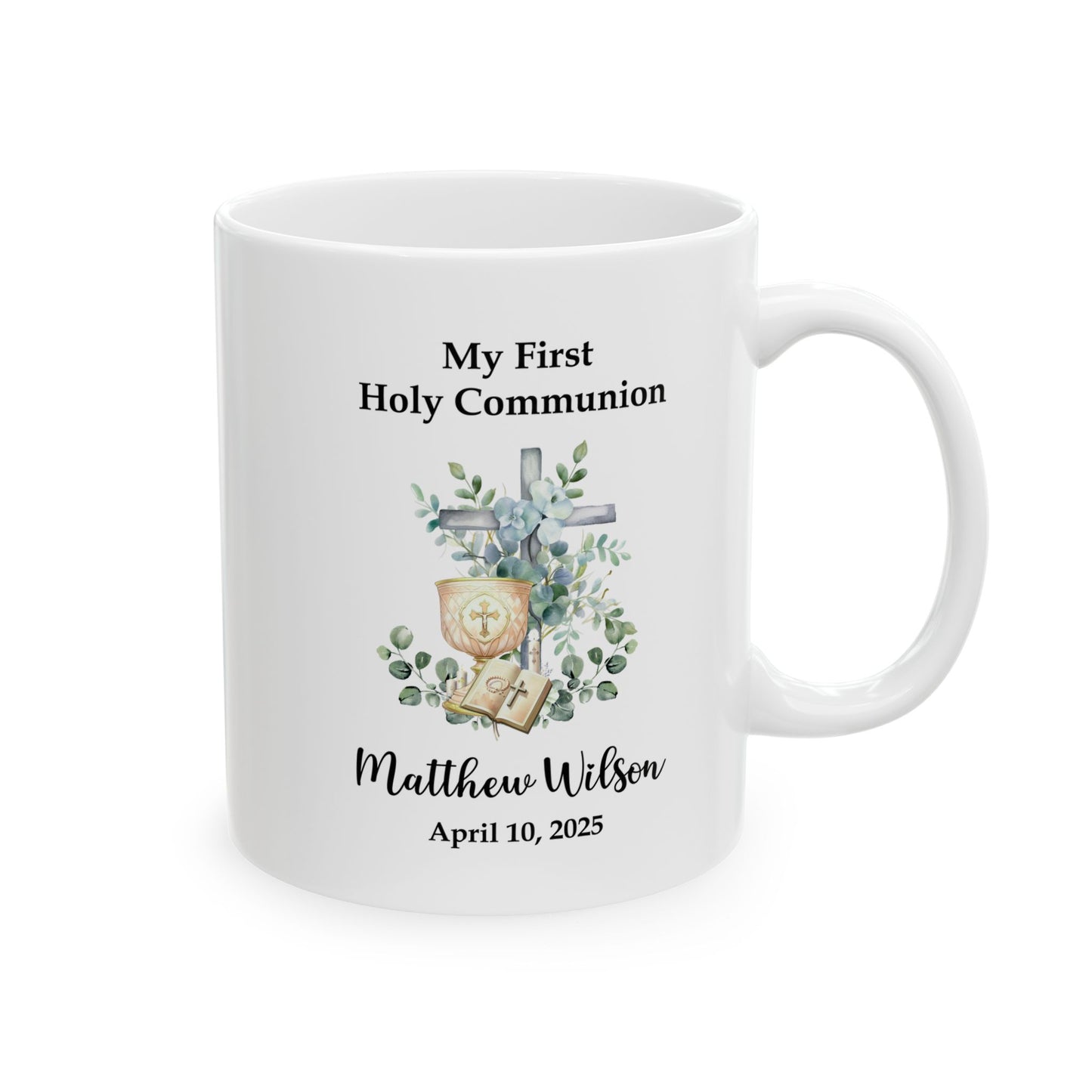 My First Holy Communion Mug – Personalized Gift for Matthew