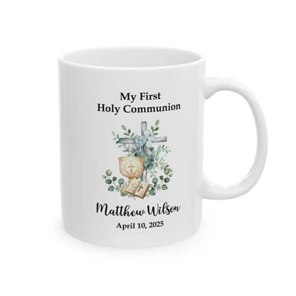 My First Holy Communion Mug – Personalized Gift for Matthew