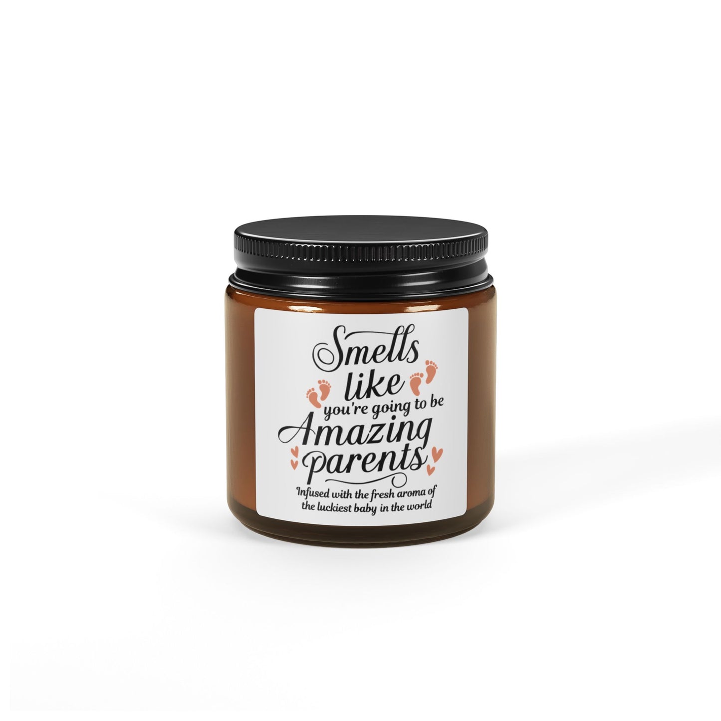 Smells Like You’re Going to Be Amazing Parents Scented Soy Candle (Multi-Size, Amber Jar)