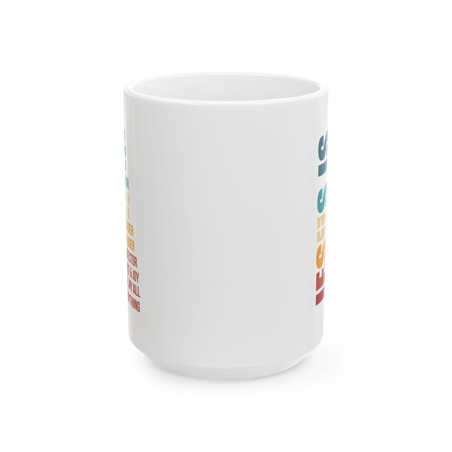 Jesus Is My Everything Mug – Christian Rainbow Typography Cup