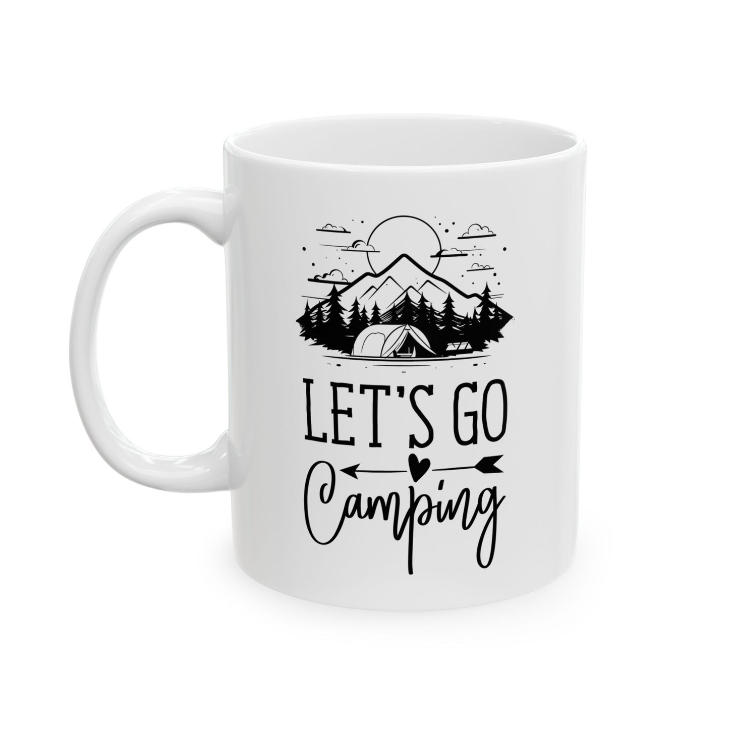 Cozy Camping Adventure Black Mug (11oz, 15oz)