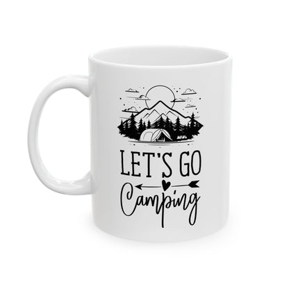 Cozy Camping Adventure Black Mug (11oz, 15oz)
