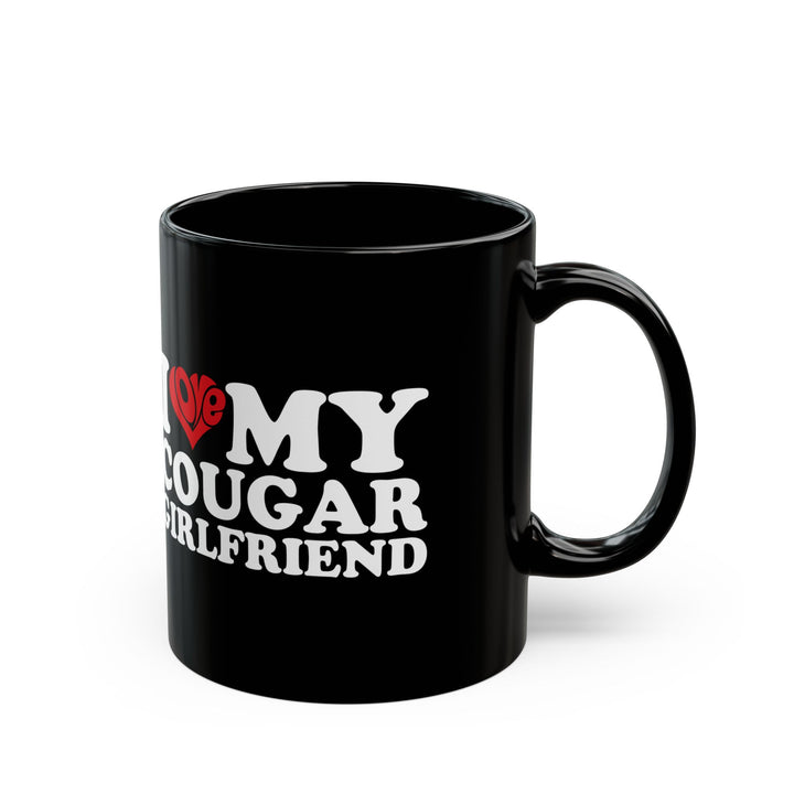 Funny Black Coffee Mug for Younger Boyfriends – Bold White and Red Design