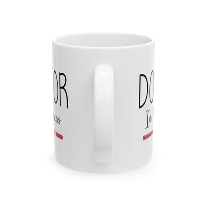 White Ceramic Coffee Cup for Medical Students, Nurses, or Future Doctors – Funny Med School Gift