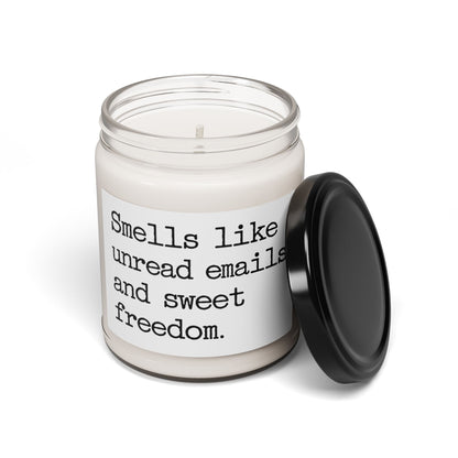ND-T2WY-MXHR Smells Like Unread Email  And Sweet Freedom Scented Soy Candle, 9oz