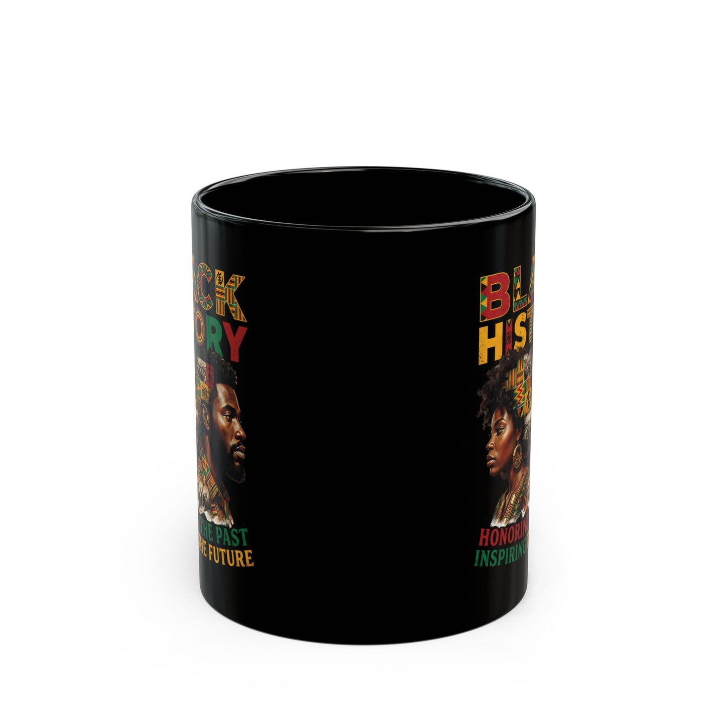 African Roots Black Leaders Black Mug (11oz, 15oz)