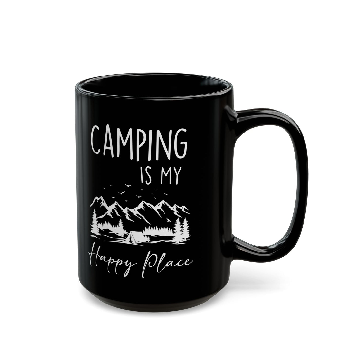 Rustic Camping Adventure Design Ceramic Mug, (11oz, 15oz)