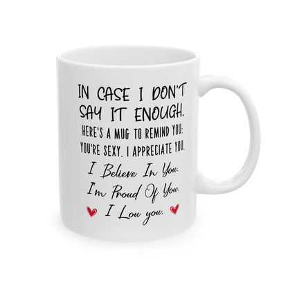 Encouragement Mug for Partner – I Believe in You, I’m Proud of You Appreciation Gift for Him or Her