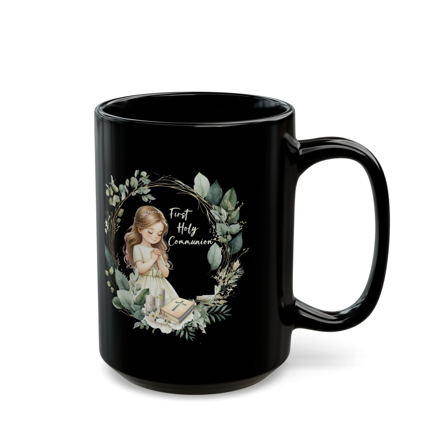 First Holy Communion day  Black Mug (11oz, 15oz)