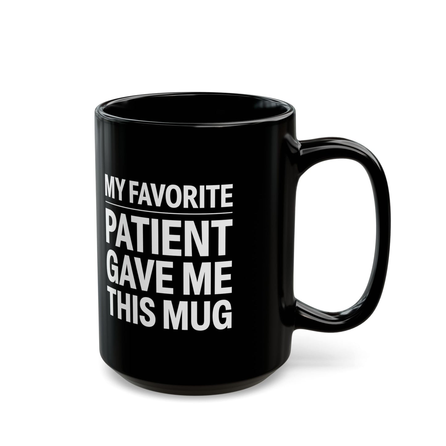 Funny Doctor Coffee Cup – Black Ceramic Gift for Nurses, Dentists, Physicians, Healthcare Workers