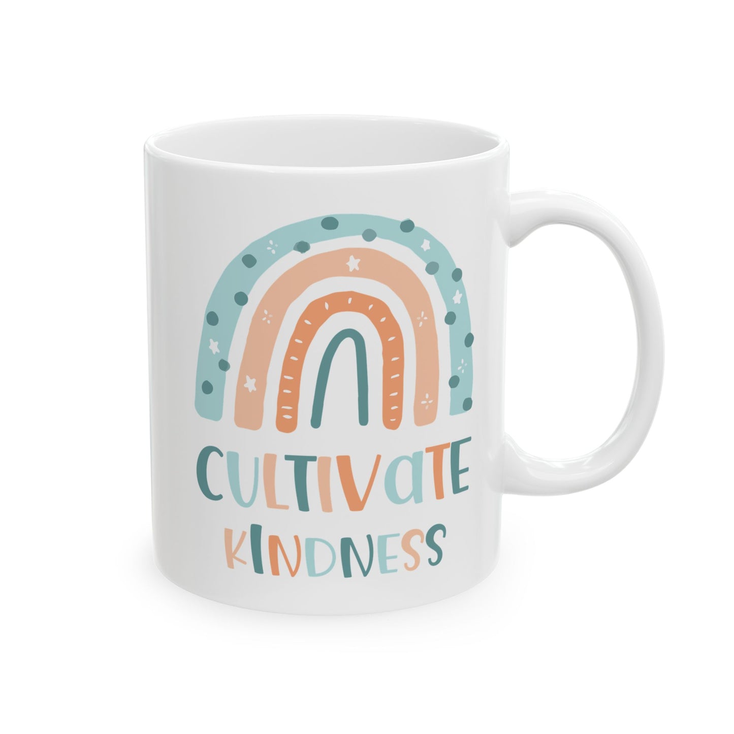 Cultivate Kindness White Mug, (11oz, 15oz)