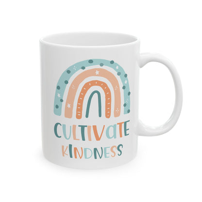 Cultivate Kindness White Mug, (11oz, 15oz)
