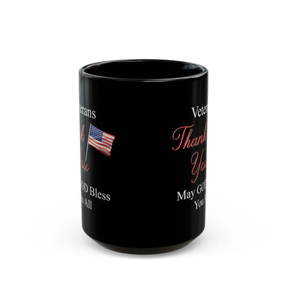 Thank you  Black Mug (11oz, 15oz)