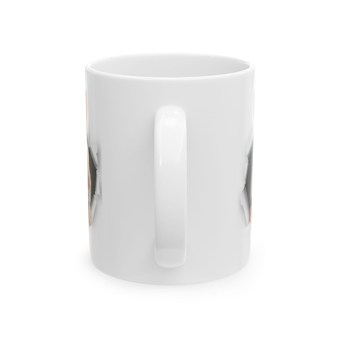 Peekaboo Bunny Mug – Cute 3D Rabbit Breaking Through Design