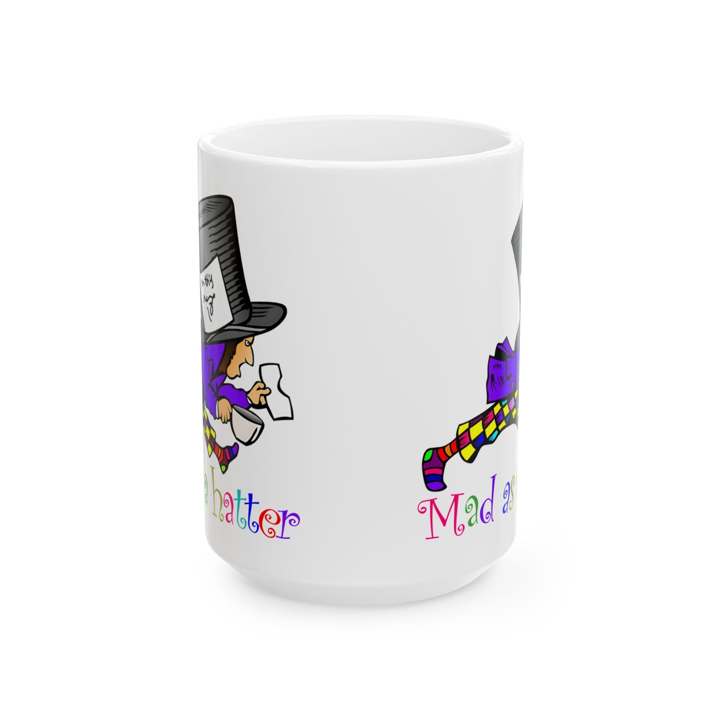 Mad As A Hatter White Mug, (11oz, 15oz)