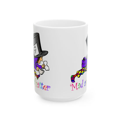 Mad As A Hatter White Mug, (11oz, 15oz)