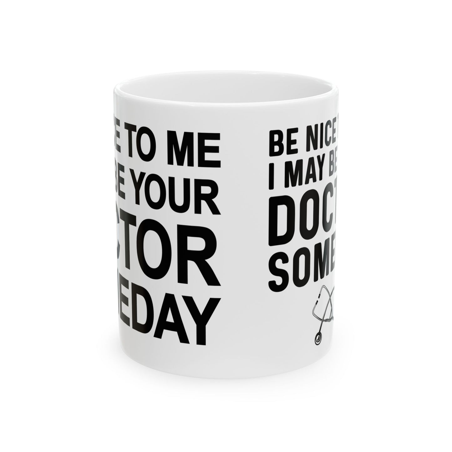Funny Medical Student Coffee Cup – White Ceramic Gift for Future Doctors & Healthcare Workers
