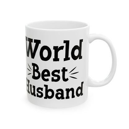 World Best Husband White Mug, (11oz, 15oz)