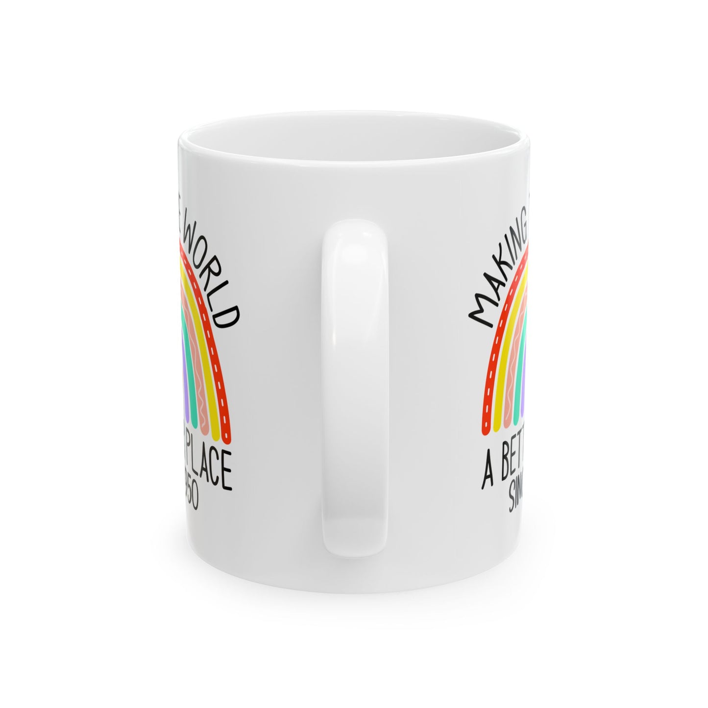 making the world 1950 Ceramic Mug, (11oz, 15oz)