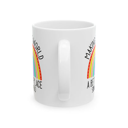 making the world 1950 Ceramic Mug, (11oz, 15oz)