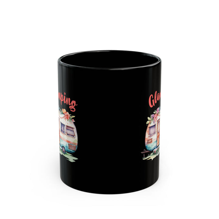 Glamping Watercolor Illustration Ceramic Mug, (11oz, 15oz)