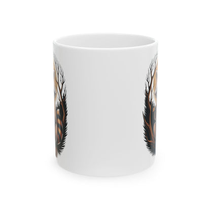Raccoon Coffee Mug, white Mug, (11oz, 15oz)