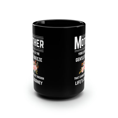 Black Ceramic Mug – Meaningful Gift for Mom