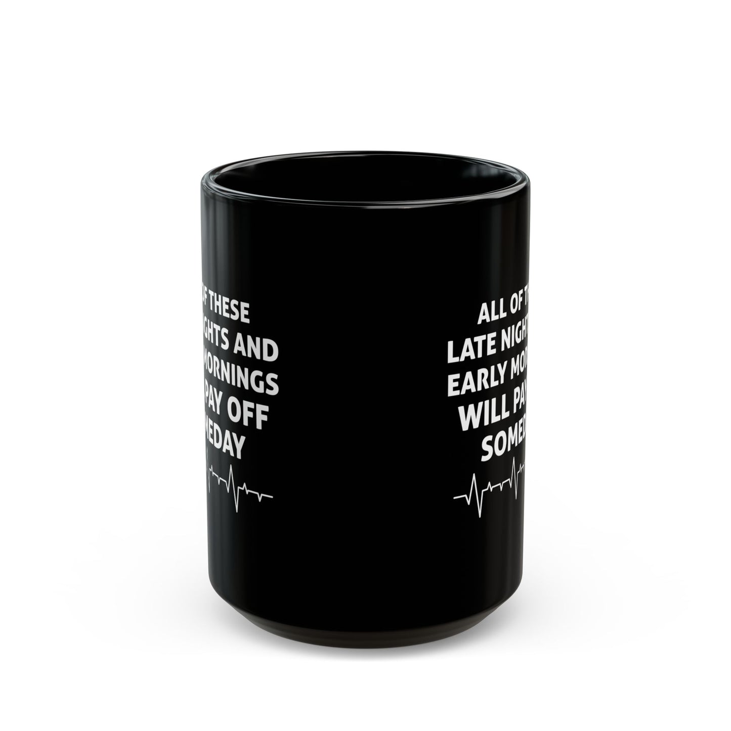 Black Motivational Medical Student Mug – Inspirational Coffee Cup for Doctors, Nurses, and Students