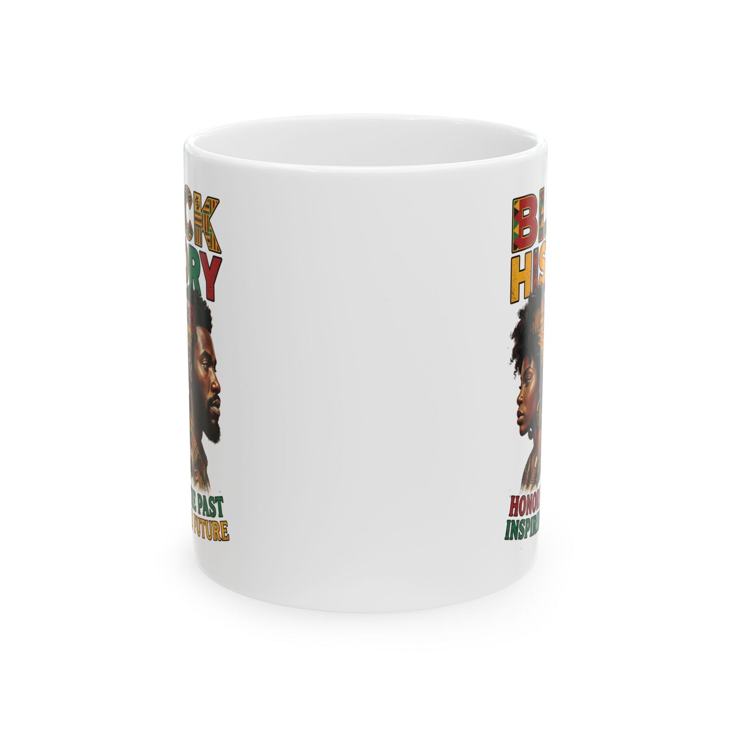 African Roots Black Leaders Ceramic Mug, (11oz, 15oz)