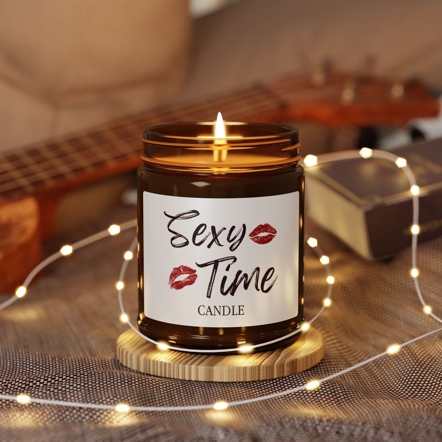 SExy time Scented Soy Candle (Multi-Size, Amber Jar)