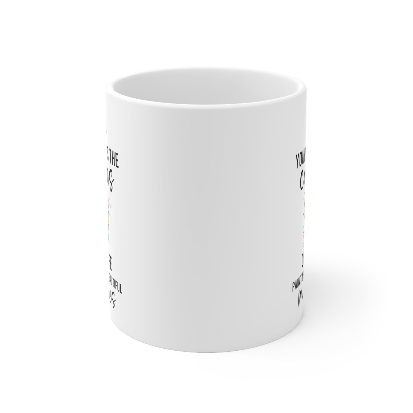 Canvas of my life white 11oz Mug