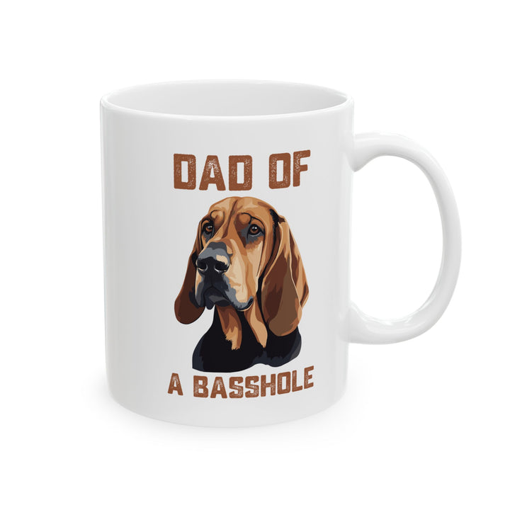 Dad of a Basshole Mug – Funny Basset Hound Dog Dad Gift