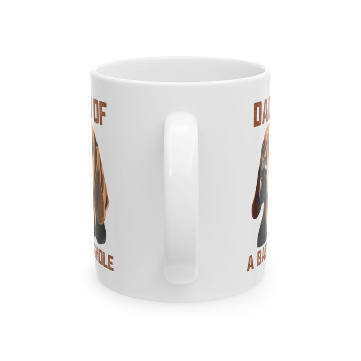 Dad of a Basshole Mug – Funny Basset Hound Dog Dad Gift