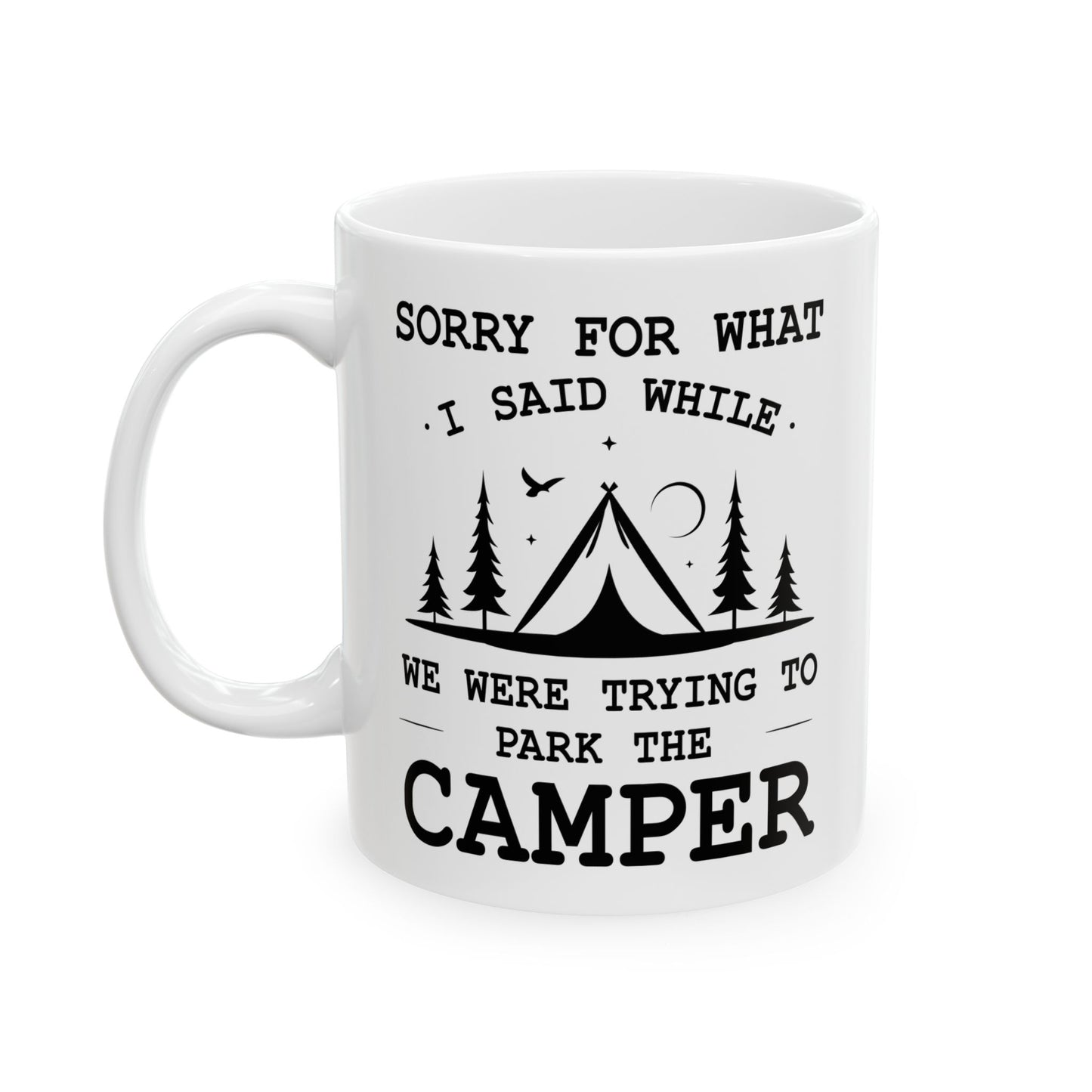 Camp More Worry Less Ceramic Mug, (11oz, 15oz)