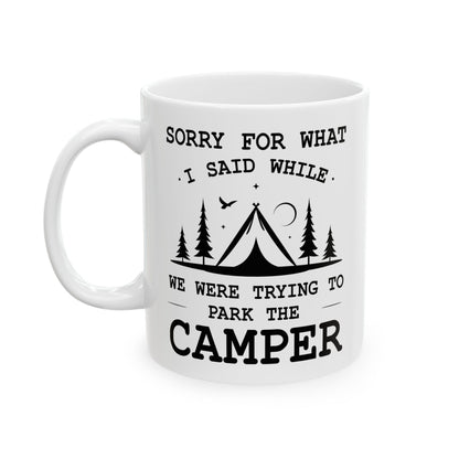 Camp More Worry Less Ceramic Mug, (11oz, 15oz)
