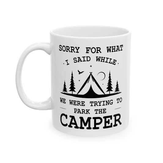 Camp More Worry Less Ceramic Mug, (11oz, 15oz)
