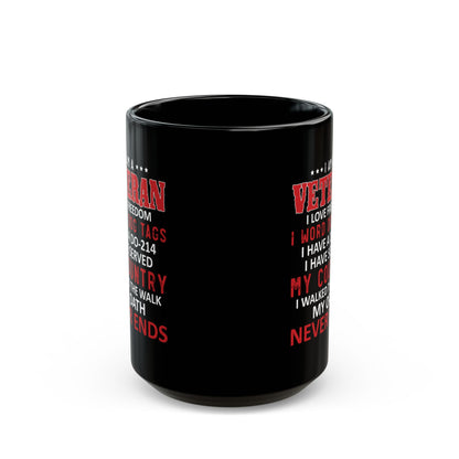 Veteran Black Mug (11oz, 15oz)