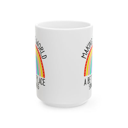 making the world 1965 Ceramic Mug, (11oz, 15oz)