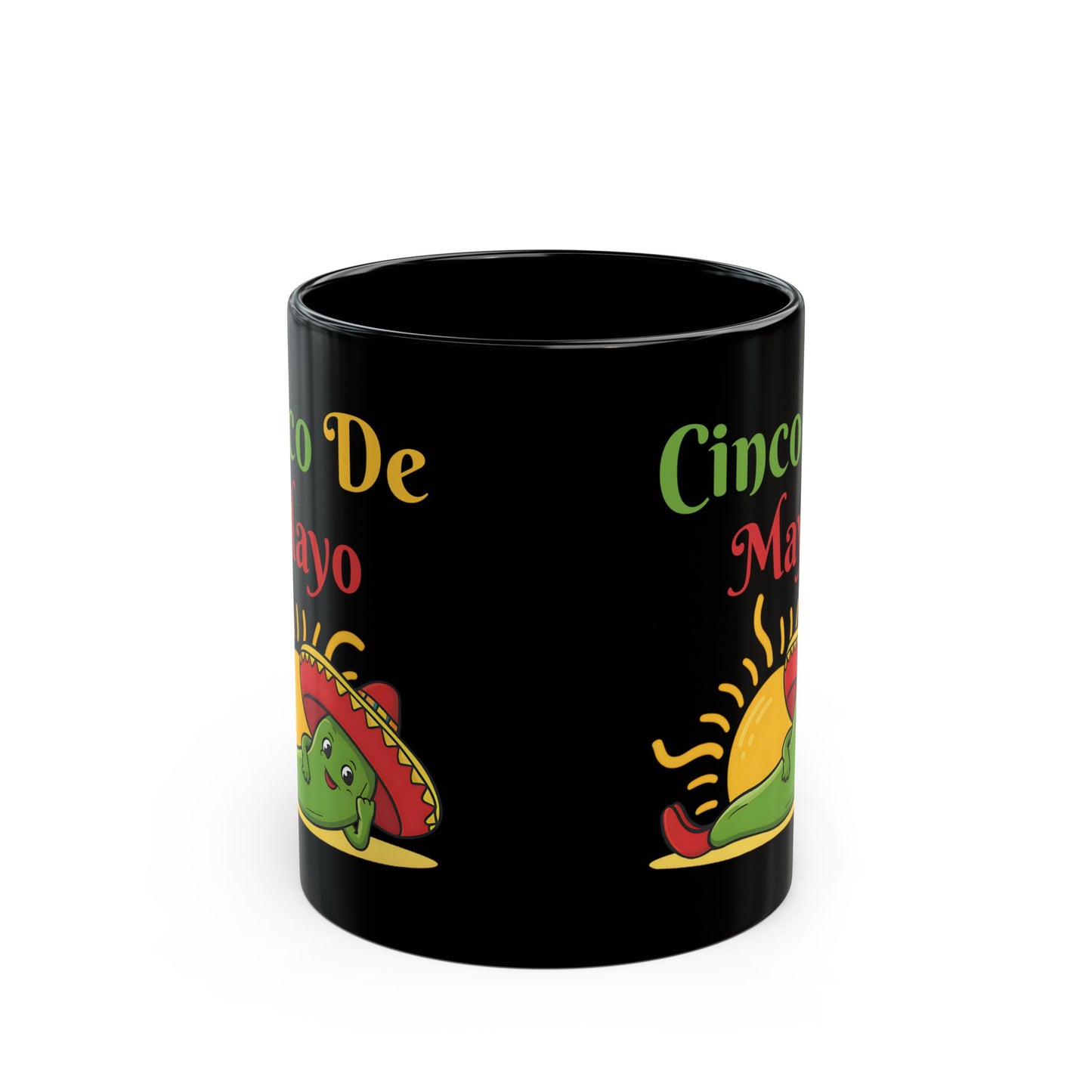 Cinco De Mayo Black Mug (11oz, 15oz)