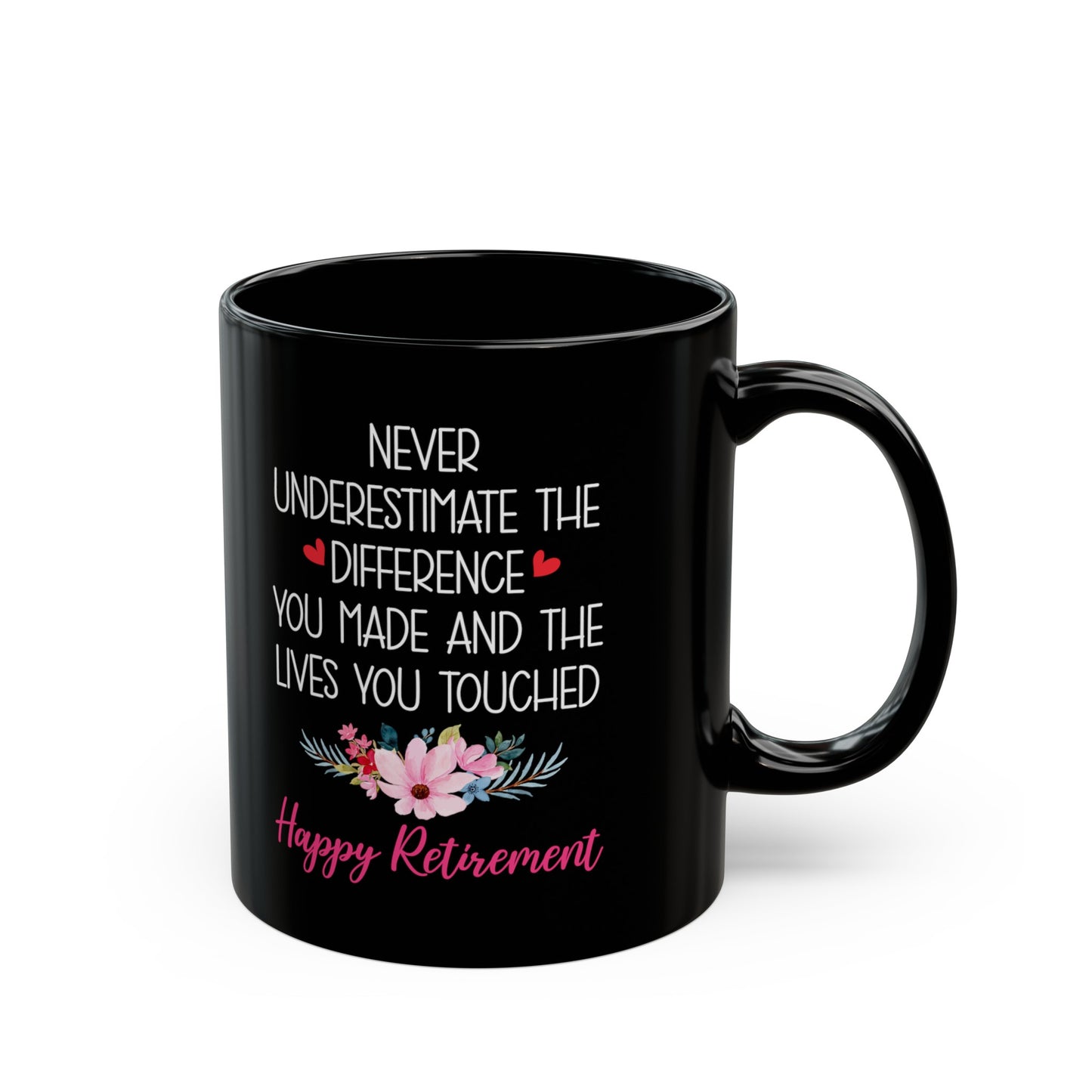 Inspirational Black Retirement Mug – Make a Lasting Impact