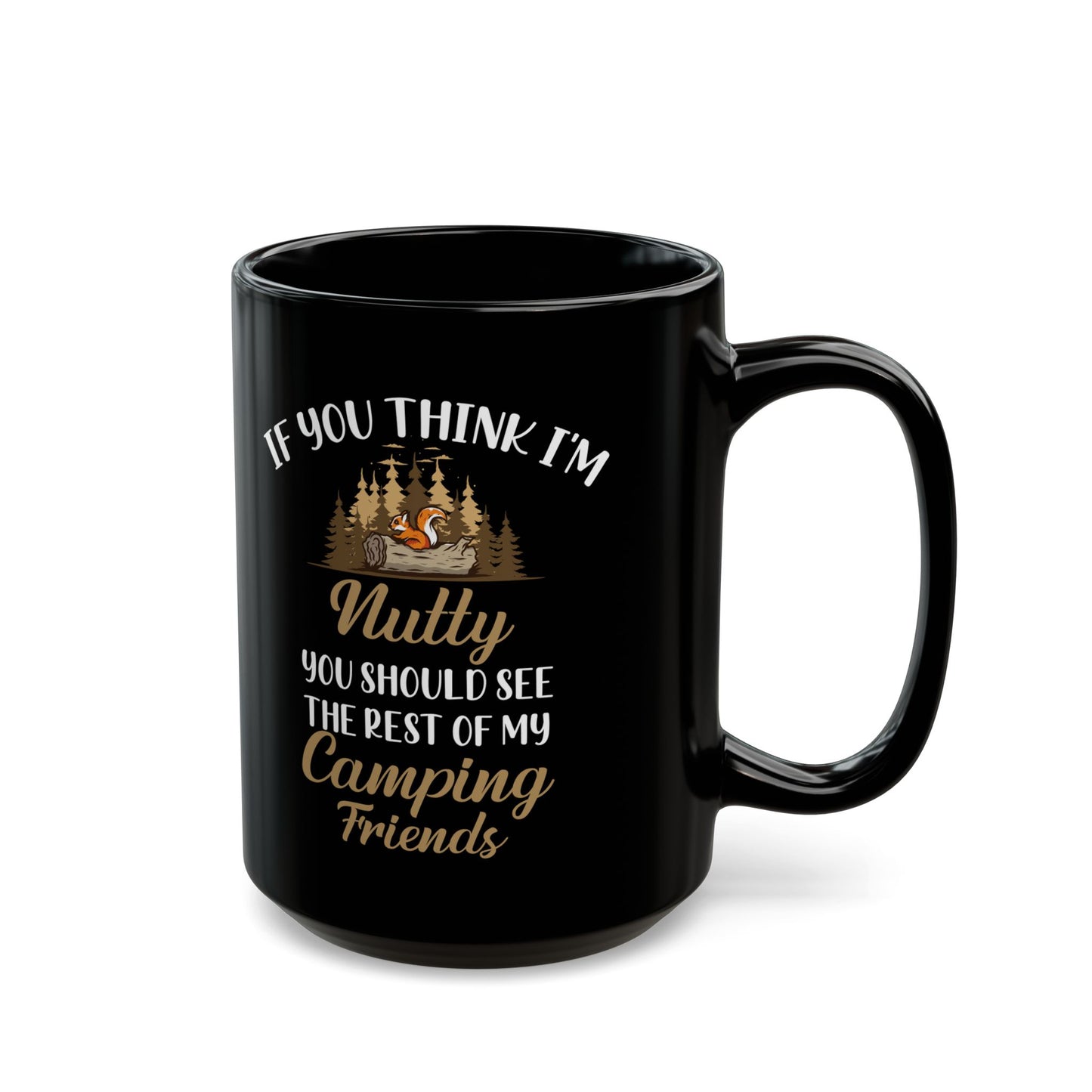 Nutty Camping Friends Ceramic Mug, (11oz, 15oz)
