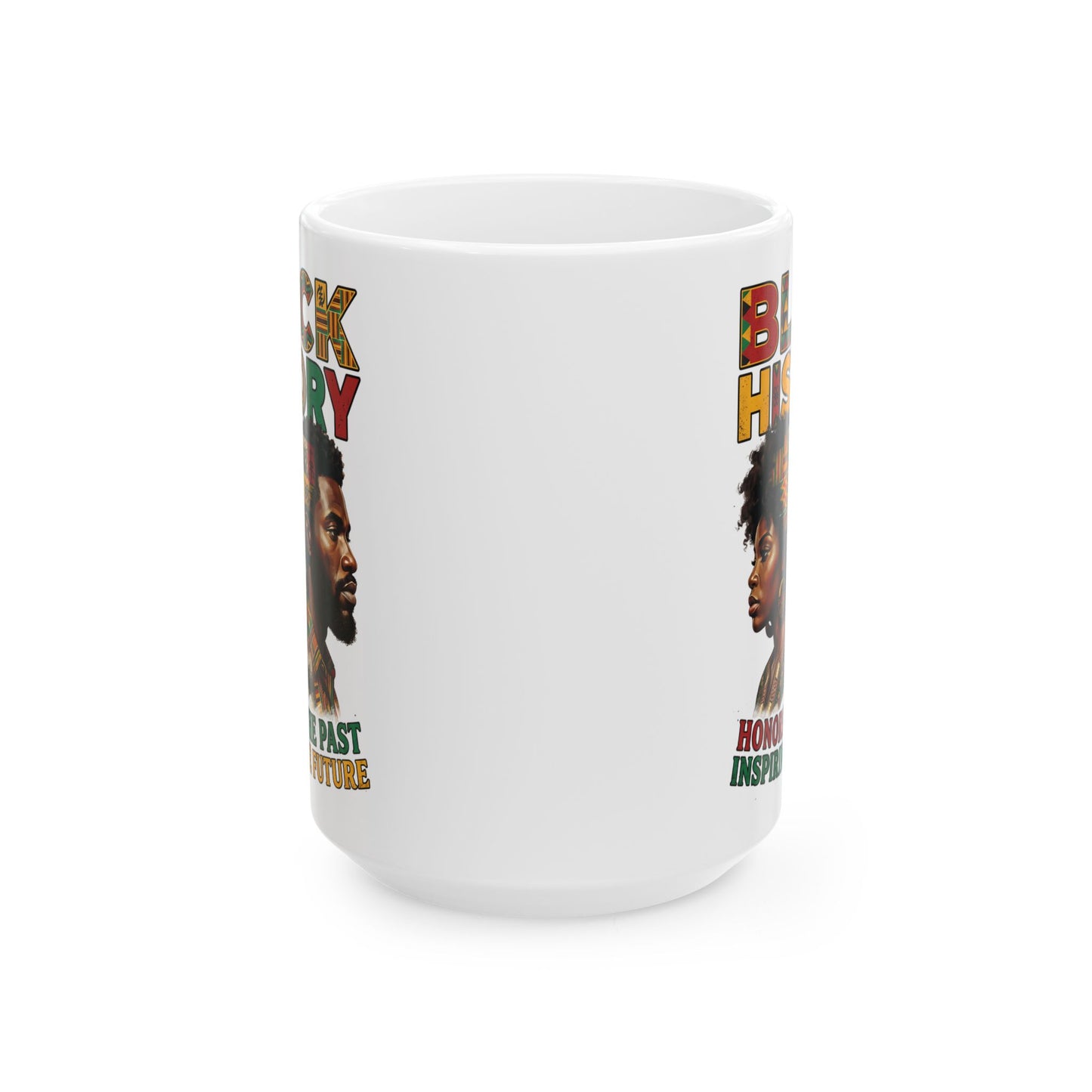 African Roots Black Leaders Ceramic Mug, (11oz, 15oz)
