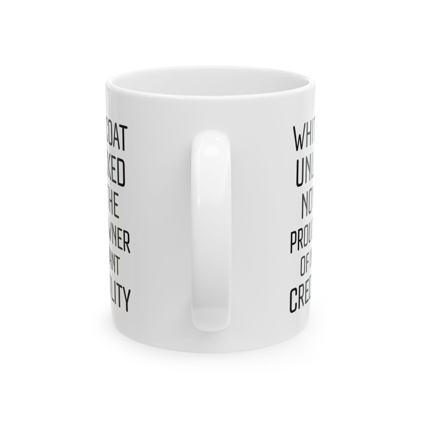 Funny White Ceramic Coffee Cup for Medical Students, Doctors, Residents – Med School Graduation Gift
