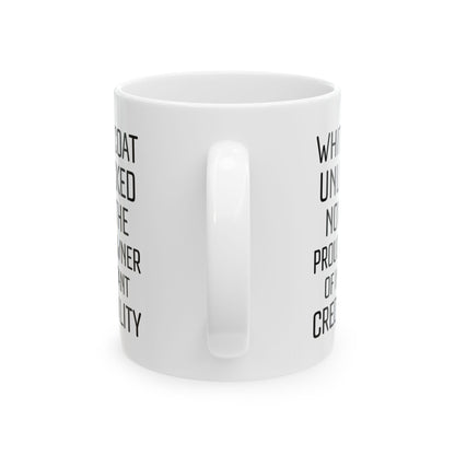 Funny White Ceramic Coffee Cup for Medical Students, Doctors, Residents – Med School Graduation Gift