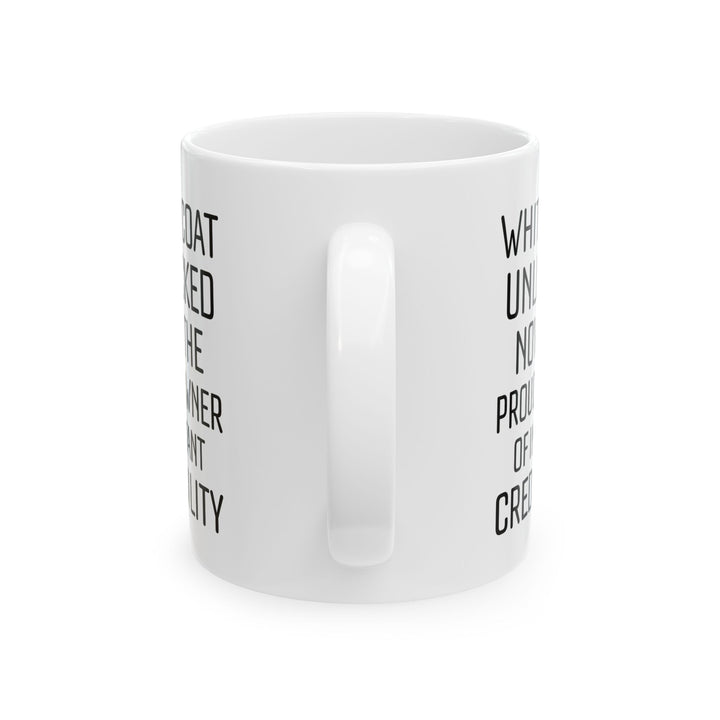 Funny White Ceramic Coffee Cup for Medical Students, Doctors, Residents – Med School Graduation Gift