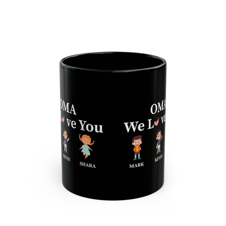 OMA we love you Black Mug (11oz, 15oz)