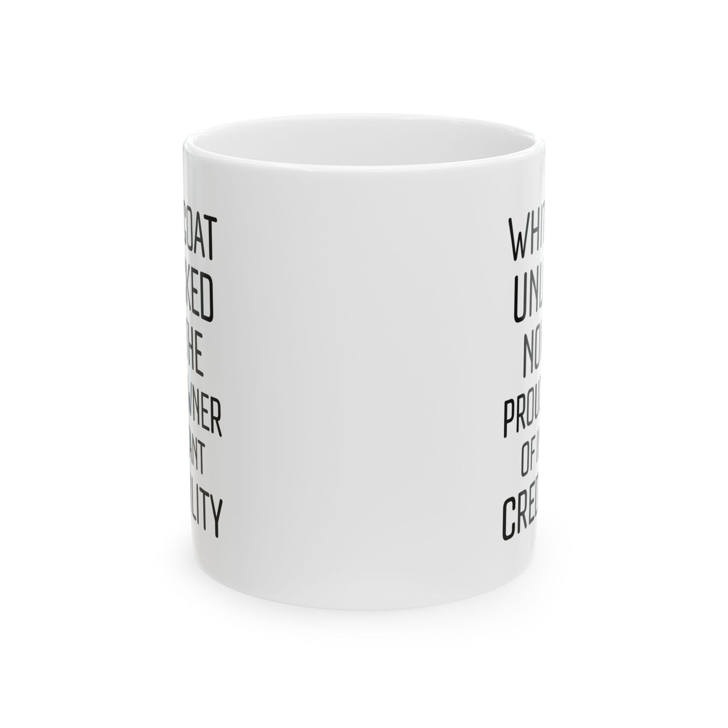 Funny White Ceramic Coffee Cup for Medical Students, Doctors, Residents – Med School Graduation Gift