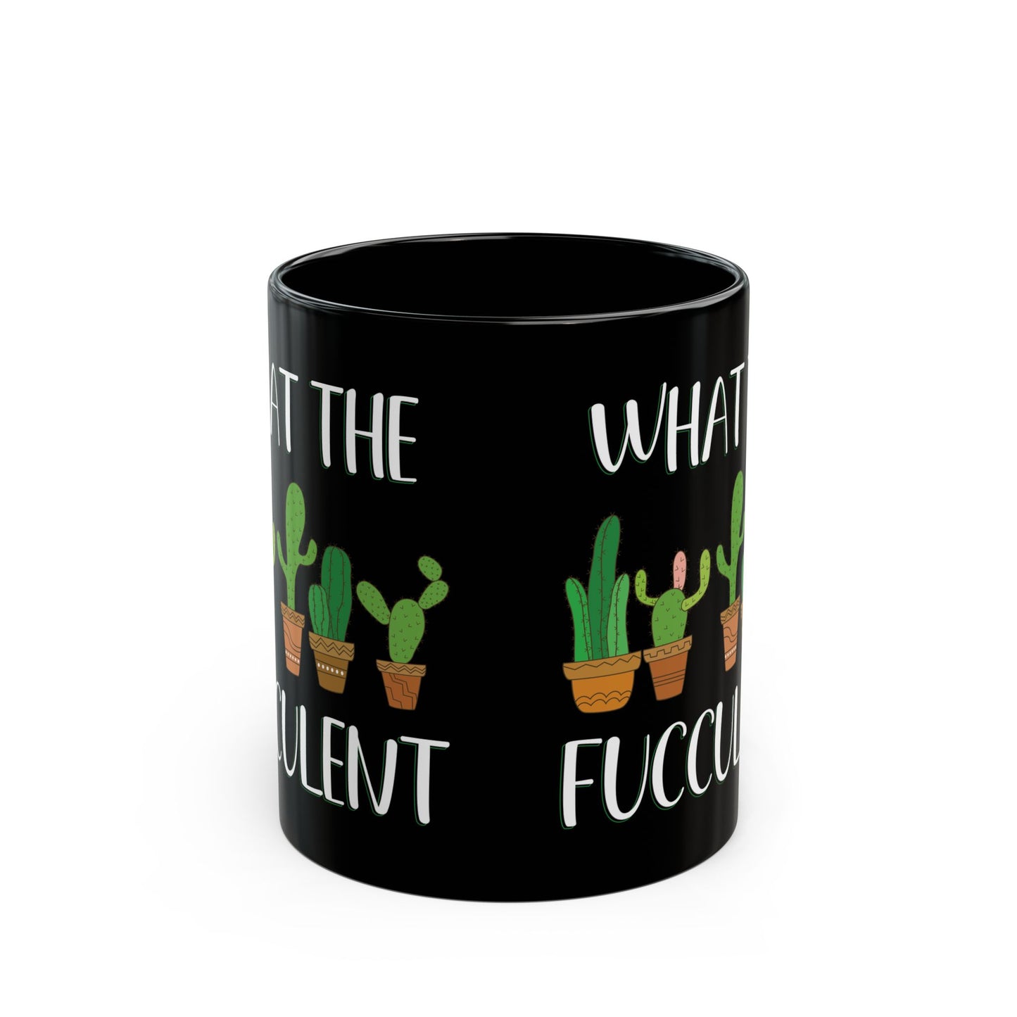 Give a Gift to a Succulent Addict – What the Fucculent Mug Black Ceramic Coffee Cup